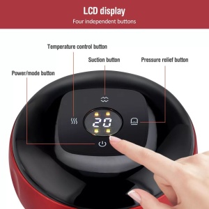 Aparat de masaj cu vacuum electric Terapie prin ventuze 12 niveluri de presiune si incalzire - Img 2