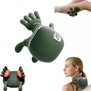 Aparat Masaj Cervical pentru Gat, Umeri, Picioare si Abdomen, Deep TISSUE, 4D cu Incalzire, Profesional, Fara fir, Imita Mana