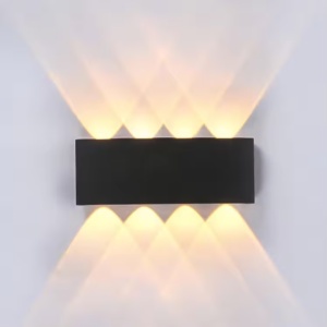 APLICA DE PERETE 8 LED-URI BIDIRECTIONALE INTERIOR-EXTERIOR 8W - Img 1