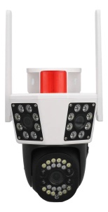 CAMERA SUPRAVEGHERE TRIPLA WIFI + CABLU UTP 9MP,