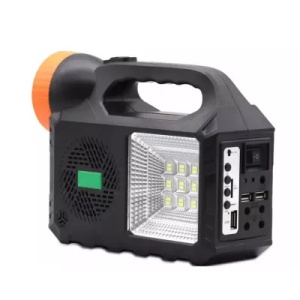 Kit Solar Iluminare GD-102 - 3 becuri - boxa si radio - Img 3