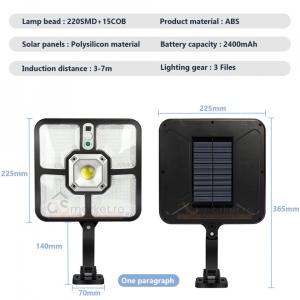 LAMPA SOLARA ILUMINARE 220 LED - Img 4