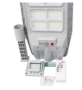 Lampa solara led cu incarcare solara, 300W, IP65, panou incorporabil, J-812 - Img 4