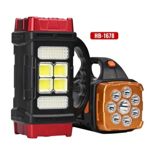 LANTERNA SOLARA HB-1678, 38W, 20X13X9.5 CM, NEGRU - Img 1