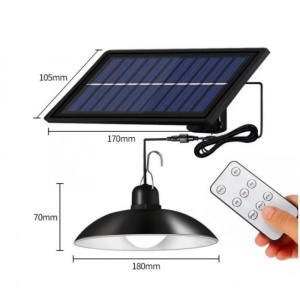 PACHET 2 X LAMPA SOLARA CU ABAJUR CU TELECOMANDA + 2 LAMPI SOLARE CIRCULARE - Img 6