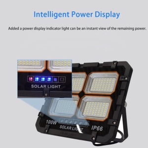 Proiector solar 200w cu 4 casete luminoase , suport, telecomanda, panou solar - Img 4