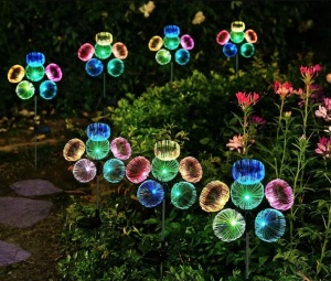 Set 2 x Lampa solara LED RGB, Mini Jelly - Img 1