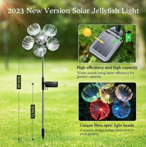 Set 4 x Lampa solara LED RGB, Mini Jelly - Img 6