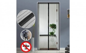 1+1 GRATIS PERDEA PLASA ANTI-INSECTE CU MAGNET 210cm x100cm - Img 2