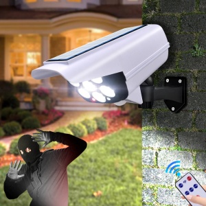 2 x CAMERA SUPRAVEGHERE FALSA CU LED-URI SI SENZOR MISCARE - Img 1