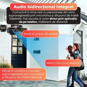 CAMERA DE SUPRAVEGHERE TRIPLA CU PANOU SOLAR, SLOT DE CARTELA 4G, 15MP - Img 3
