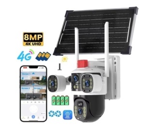 Camera Supraveghere Solara 16MP, UltraHD, Rotativa 360, 4G, Panou Solar - Img 4