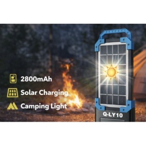 Lampa camping cu panou solar LY10 de 2800mAh - Img 3