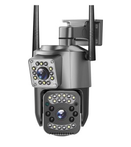 LICHIDARE STOC - Camera de supraveghere wifi, 8 mpx, 4K, lentile duble, ip66, 10x zoom. ptz, night vision, neagra - Img 8
