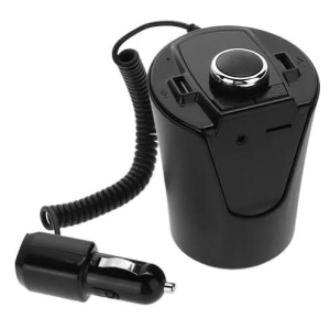 Modulator FM BX6 BX7 FM functie Bluetooth cu 2 porturi USB Slot TF CARD AUX Negru - Img 2