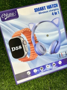 PACHET CEAS SMARTWATCH + CASTI HELLO KITTY - Img 1