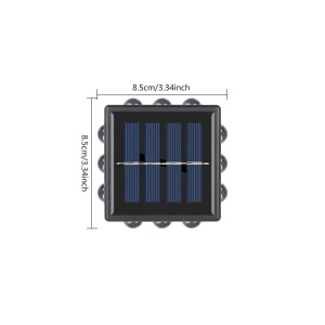 SET 8 LAMPI SOLARE DE PERETE SAU SOL CU LED IN 4 DIRECTII - Img 2