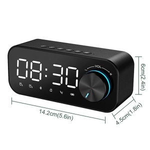 Boxa Portabila Cu Ceas Alarma Radio USB Mp3 Bluetooth - Img 2
