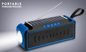 Boxa portabila MF-209 bluetooth, usb, incarcare solara pentru lanterna - Img 3