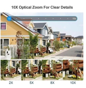 Camera de supraveghere video tripla , 4G, ULTRA HD, alimentare solara si prin priza, 12MP, 6K, vedere nocturna color, detectie de miscare, alarma inteligenta, rotire 355°, support pentru stocare pana la 128GB - Img 4
