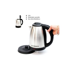 Cana Fierbator Scarlett, Inox, 1500W, 2 L, Declansare Automata, Inox/Negru - Img 4
