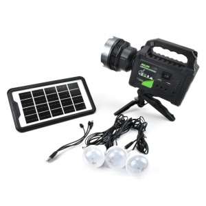 Kit Solar cu 3 becuri GD-P70 - Img 1