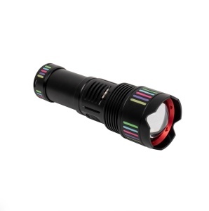 Lanterna de mana aluminiu,foarte puternica ,LED laser , 5 moduri de intensitate a luminii, USB - Img 6