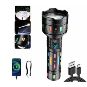 Lanterna de mana CB 705 TG cu led puternic 20cm aluminiu - Img 2