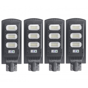 Pachet 4 x Lampa stradala cu picior metalic 90w