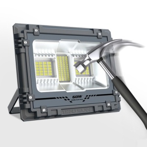Proiector Solar Led 100W, Iluminat Perimetral, cu Panou Solar 5V 15W, Acumulator 12000mA, Led SMD5050 136 buc - Img 7
