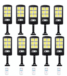 SET 10 LAMPI SOLARE TIP STRADAL 30W CU TELECOMANDA