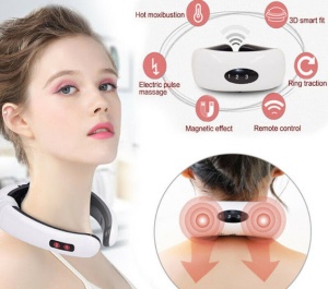 Aparat de masaj electromagnetic pentru cervicala,gat si spate, 6 tipuri de masaj - Img 5