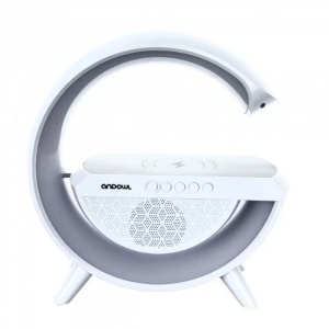 BOXA BT STATIE INCARCARE WIRELESS 15W LAMPA RGB ANDOWL QCD110 - Img 4