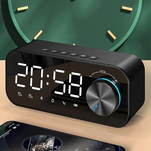 Boxa Portabila Cu Ceas Alarma Radio USB Mp3 Bluetooth - Img 3