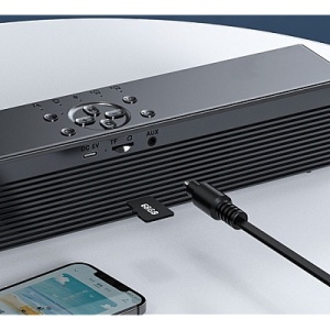 Boxa Portabila cu Ceas Alarma SD Bluetooth Andowl QYXB133 - Img 3