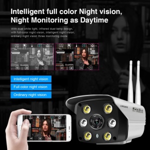 CAMERA SUPRAVEGHERE IP WIRELESS 1080P + card memorie 32GB - Img 2