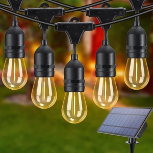 GHIRLANDA LUMINAOSA LED CU INCARCARE SOLARA 5M, 10 BEC INTERCONECTABILA - Img 2