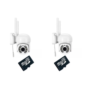 PACHET 2 CAMERE SUPRAVEGHERE 5MP LAH-JW-A15 + 2 CARDURI 32 GB YOOSEE - Img 2