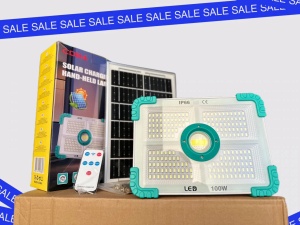 PROIECTOR SOLAR 100W/200W/ 300W LED CU TELECOMANDA - Img 1