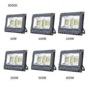 Proiector Solar Led 100W, Iluminat Perimetral, cu Panou Solar 5V 15W, Acumulator 12000mA, Led SMD5050 136 buc - Img 2