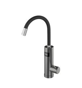 Robinet Instant apa calda, pentru bucatarie, baie sau exterior, Putere 3000 W cu afisaj Led al temperaturii, Corp Inox, cu rotatie de 360º, gri inchis - Img 9