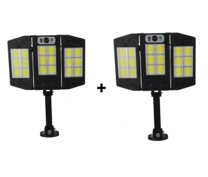 SET 2 LAMPI SOLARE TIP STRADAL 60W LED CU TELECOMANDA - Img 1