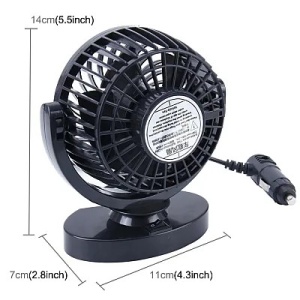 Ventilator Auto 5V rotatie 360 grade - Img 2