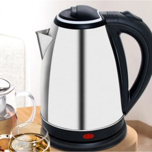 Cana Fierbator Scarlett, Inox, 1500W, 2 L, Declansare Automata, Inox/Negru - Img 1