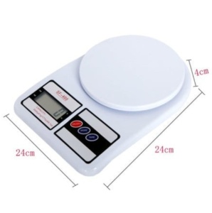 Cantar digital de bucatarie, display LCD, functie Tara, greutate maxima 5 kg, alb - Img 3