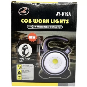 Lanterna campig, incarcare solara LED COB, 10W, portabila, USB 5V/500mA, acumulator - JY-819A - Img 2