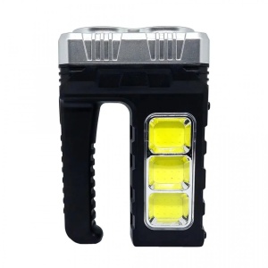 LANTERNĂ DE MÂNĂ REÎNCĂRCABILĂ CU PANOU SOLAR ȘI ÎNCĂRCARE USB (2 LED + 3 LED COB) 7702-B-1 - Img 2