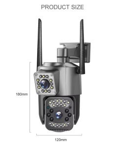 LICHIDARE STOC - Camera de supraveghere wifi, 8 mpx, 4K, lentile duble, ip66, 10x zoom. ptz, night vision, neagra - Img 9