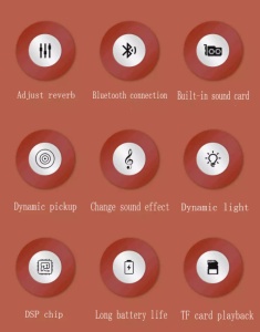 Microfon KARAOKE Bluetooth Q99 Wireless - Img 2