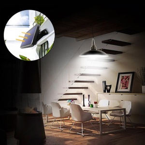 PACHET 2 X LAMPA SOLARA CU ABAJUR CU TELECOMANDA + 2 LAMPI SOLARE CIRCULARE - Img 3